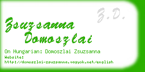 zsuzsanna domoszlai business card